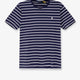 Cotton T-shirt with striped pattern