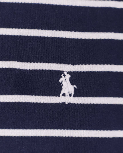 Cotton T-shirt with striped pattern
