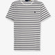 Cotton t-shirt with striped pattern