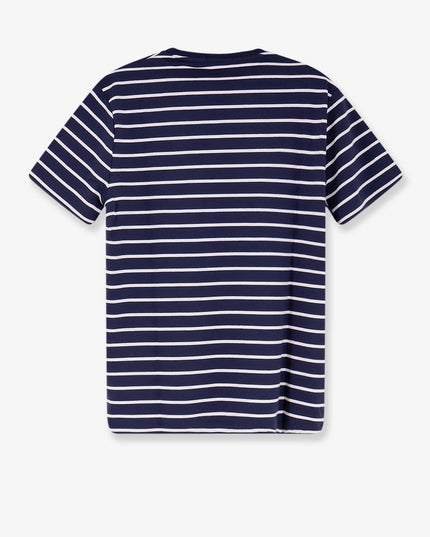 Cotton T-shirt with striped pattern