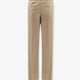 Cotton trousers with logo patch