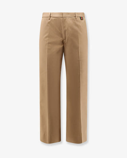 Cotton trousers with Web detail