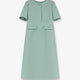 Crepe Couture Midi Dress