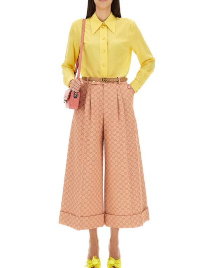CREPE DE CHINE AND SILK SHIRT