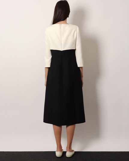 Crêpe midi dress
