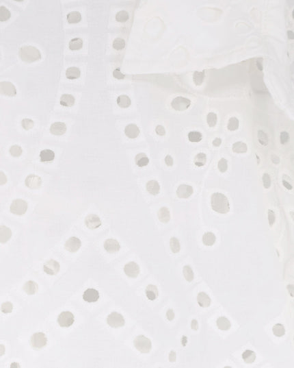 Cristal broderie anglaise embroidery shirt
