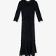 Crochet fabric long dress