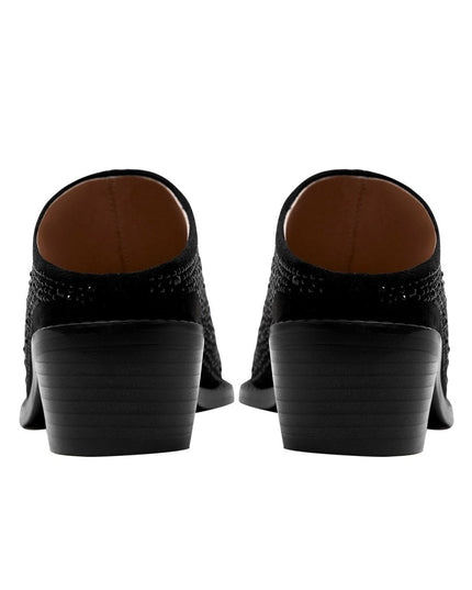 Crystal Studded Pointed Toe Mules-4
