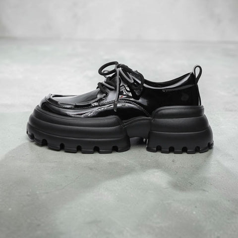 Tokyo High Platform Patent Lace Ups - ModeEcho