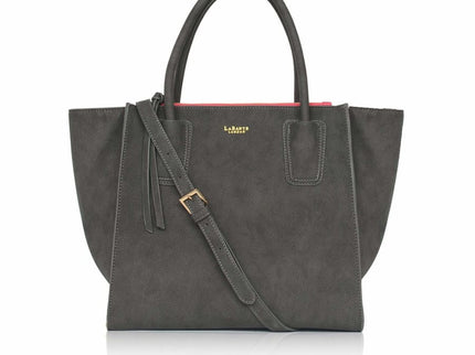 Demi Grey Vegan Winged Tote Bag