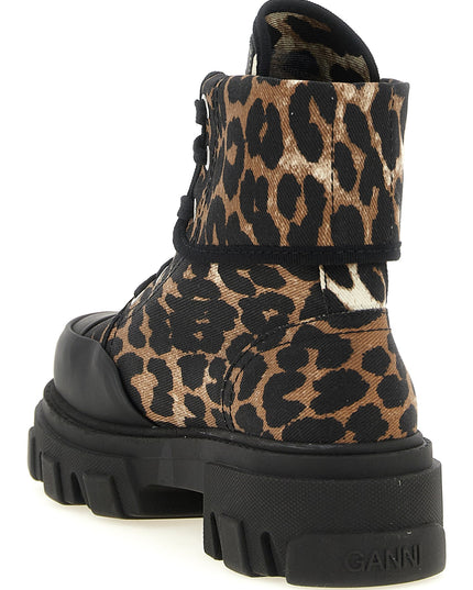 Denim ankle boots