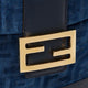 Denim backpack with flocked FF detail