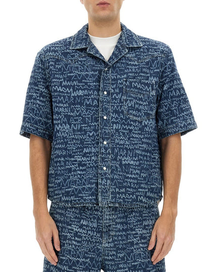 DENIM BOWLING SHIRT