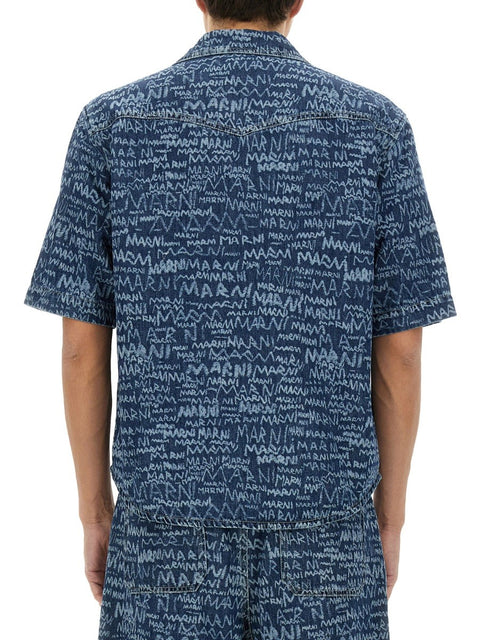 DENIM BOWLING SHIRT