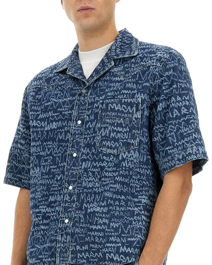 DENIM BOWLING SHIRT