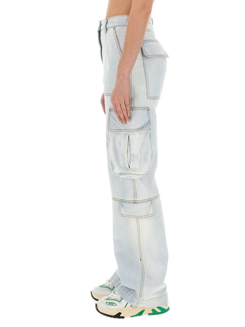 DENIM CARGO PANTS