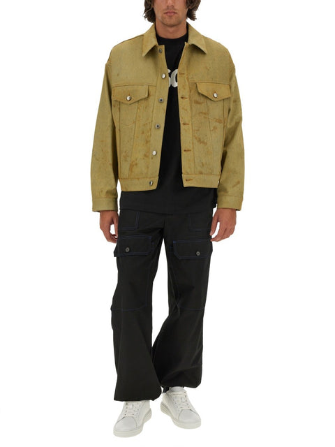 DENIM JACKET DYED IN TEA