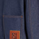 Denim jacket with front embroidered logo