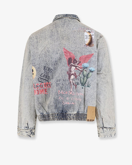 Denim jacket with front print