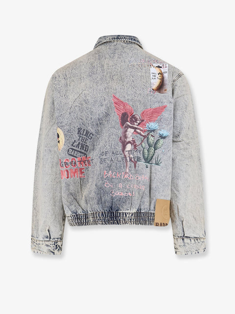 Denim jacket with front print