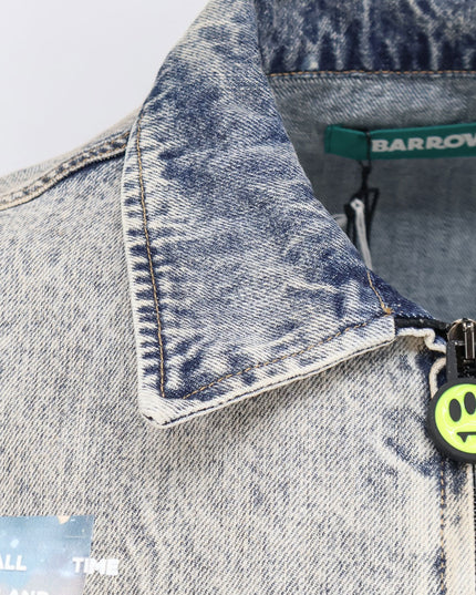 Denim jacket with front print