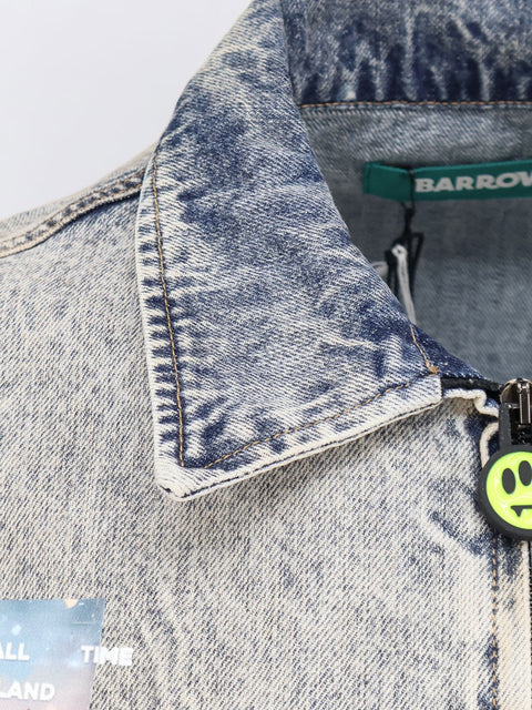 Denim jacket with front print