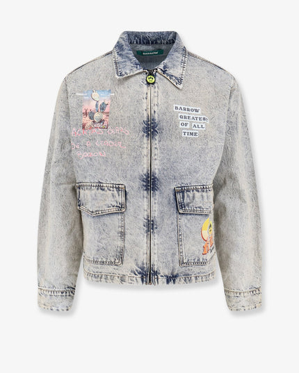 Denim jacket with front print