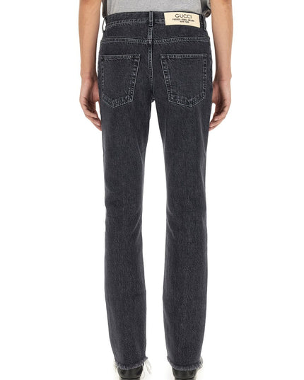 DENIM PANTS WITH LABEL