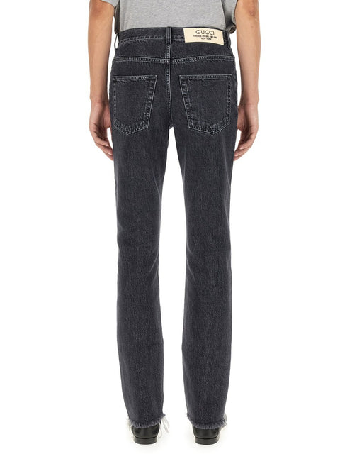 DENIM PANTS WITH LABEL