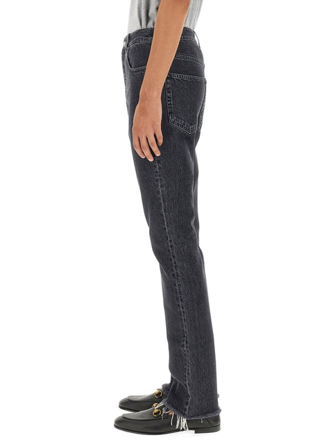 DENIM PANTS WITH LABEL