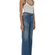 DENIM PANTS WITH LOGO LABEL