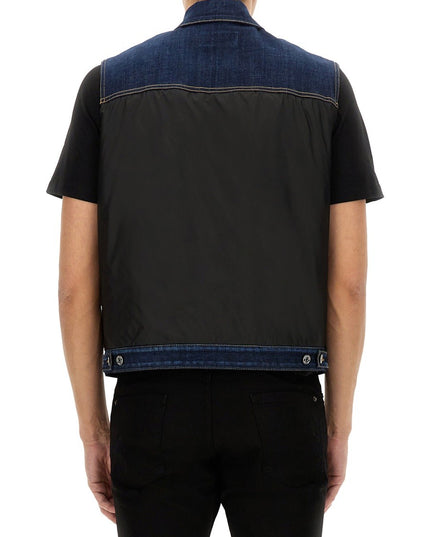 DENIM PUFFER VEST