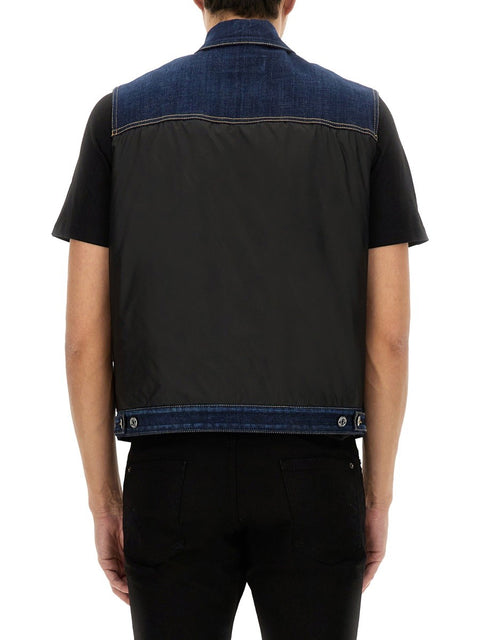 DENIM PUFFER VEST
