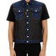 DENIM PUFFER VEST
