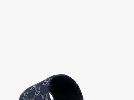 GUCCI Denim Sliders mit GG-Motiv