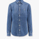 Denim shirt with embroidered logo