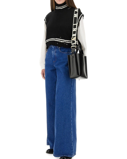 DENIM WIDE LEG JEANS