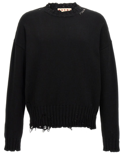 Destroyed effect sweater