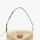 DeVain laminated leather shoulder bag