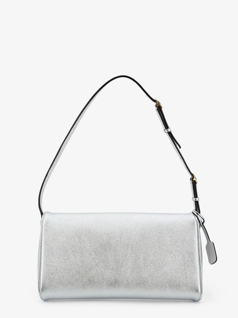 DeVain laminated leather shoulder bag