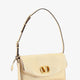DeVain laminated leather shoulder bag
