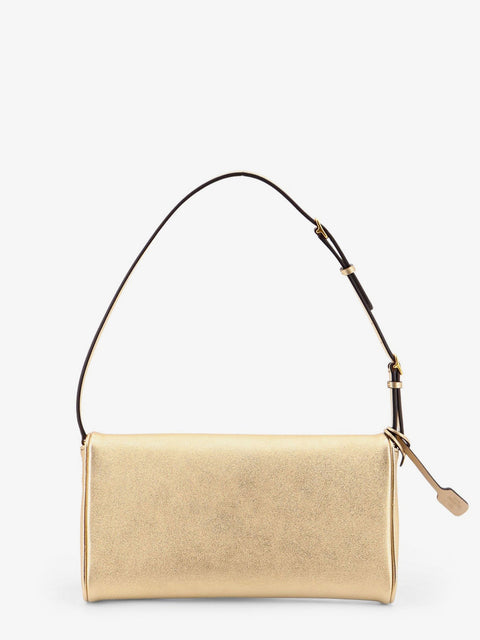 DeVain laminated leather shoulder bag