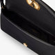 DeVain Leather Shoulder Bag with Metal VLogo Signature