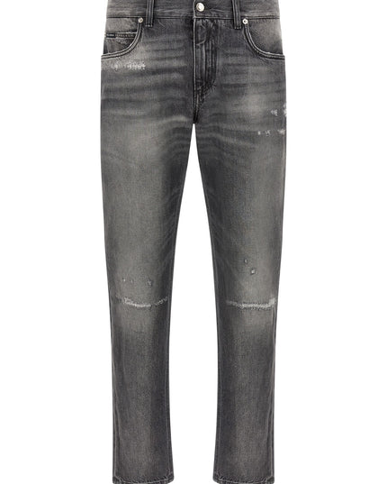 Distressed jeans