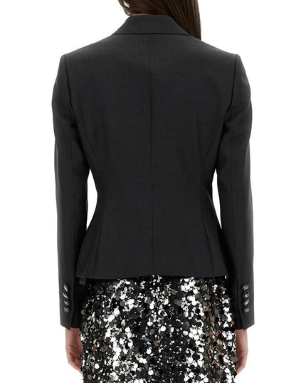 DOLCE DOUBLE-BREASTED JACKET WITH DG LOGO BUTTONS