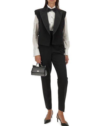 DOUBLE-BREASTED SLEEVELESS JACKET