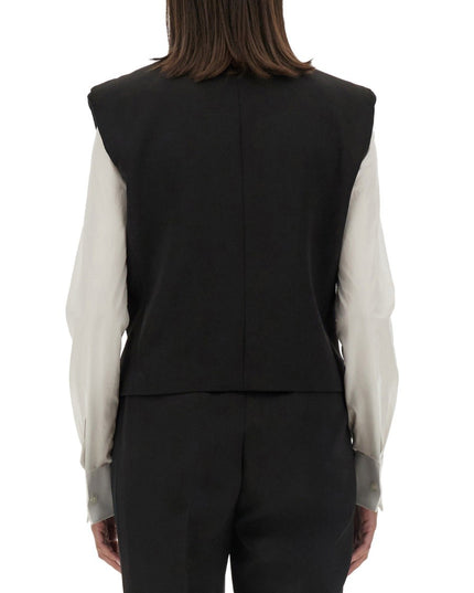 DOUBLE-BREASTED SLEEVELESS JACKET