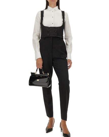 DOUBLE-BREASTED TUXEDO VEST