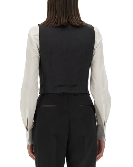 DOUBLE-BREASTED TUXEDO VEST
