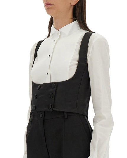 DOUBLE-BREASTED TUXEDO VEST